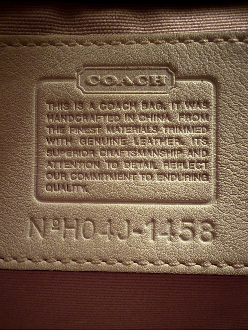 Vintage Coach Flap Satchel Cream Signature C Canvas/Leather with Matching Wallet - Picture 14 of 16